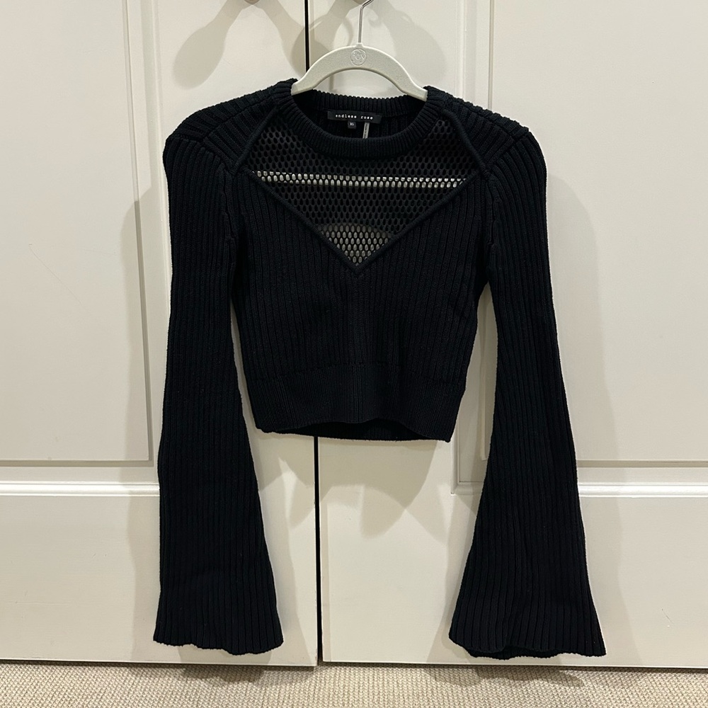 Endless Rose Knit Cropped Sweater